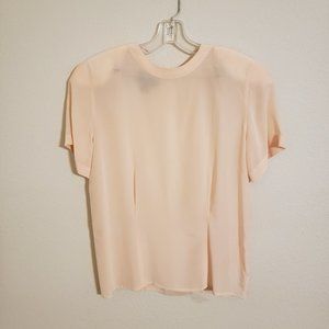 Charter Club by Jane Justin Pink Silk Blouse